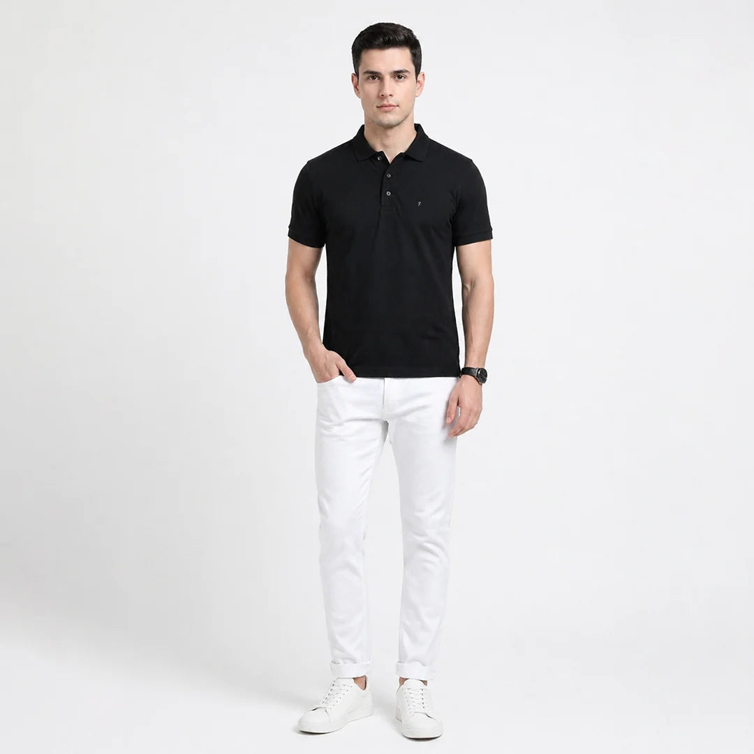 Men's Aeropiq Performance Polo – Wrinkle-Free Sustainable Nano Poly T-Shirt with Cotton-Like Feel