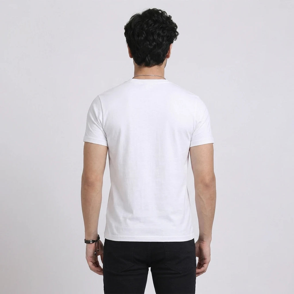 Premium Pure Cotton 180 GSM Regular Fit Round Neck T-Shirt – Double Bio-Washed Luxury Comfort