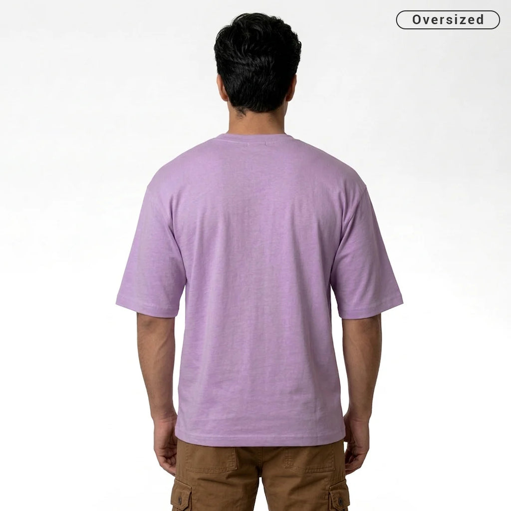 Premium 240 GSM Heavyweight Oversized T-Shirt – 100% Pure Cotton Minimalist Chest Logo Tee