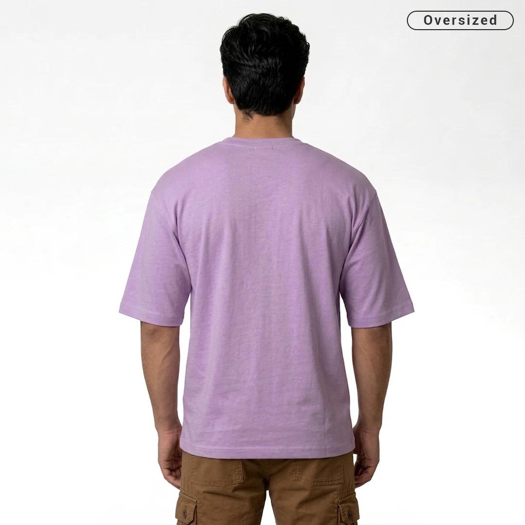 Premium 240 GSM Heavyweight Oversized T-Shirt – 100% Pure Cotton Minimalist Chest Logo Tee