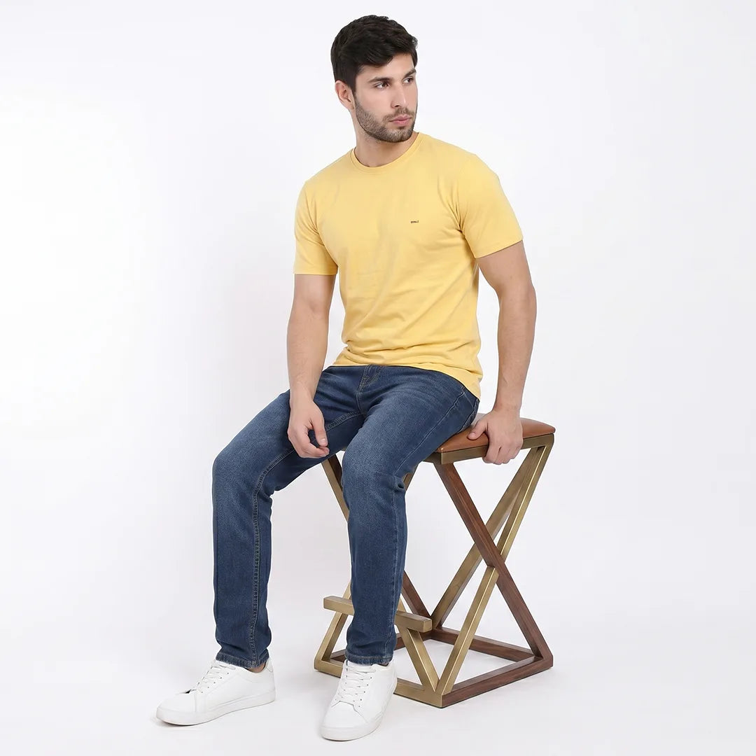 Men's 100% Pure Cotton T-Shirt – Regular Fit | Soft, Breathable & Stylish