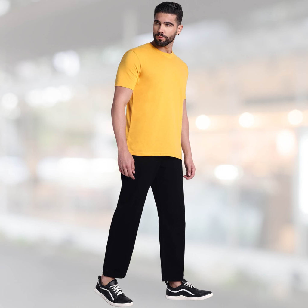 Excello  Pure Cotton Round Neck T-shirt, 180 GSM, Lightweight Premium Feel