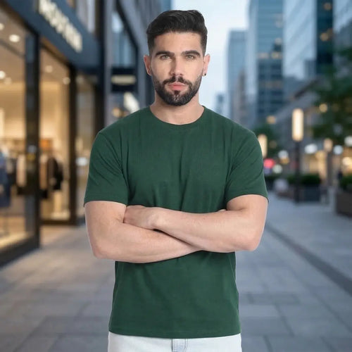 Excello  Pure Cotton Round Neck T-shirt, 180 GSM, Lightweight Premium Feel