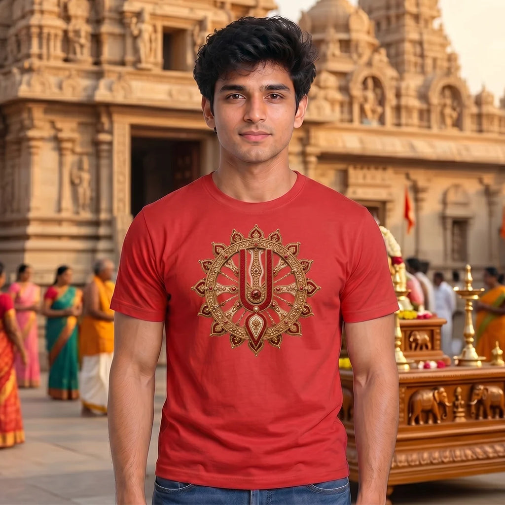 Premium Men's Pure Cotton Jagannath Puri Rath Yatra Graphic T-Shirt