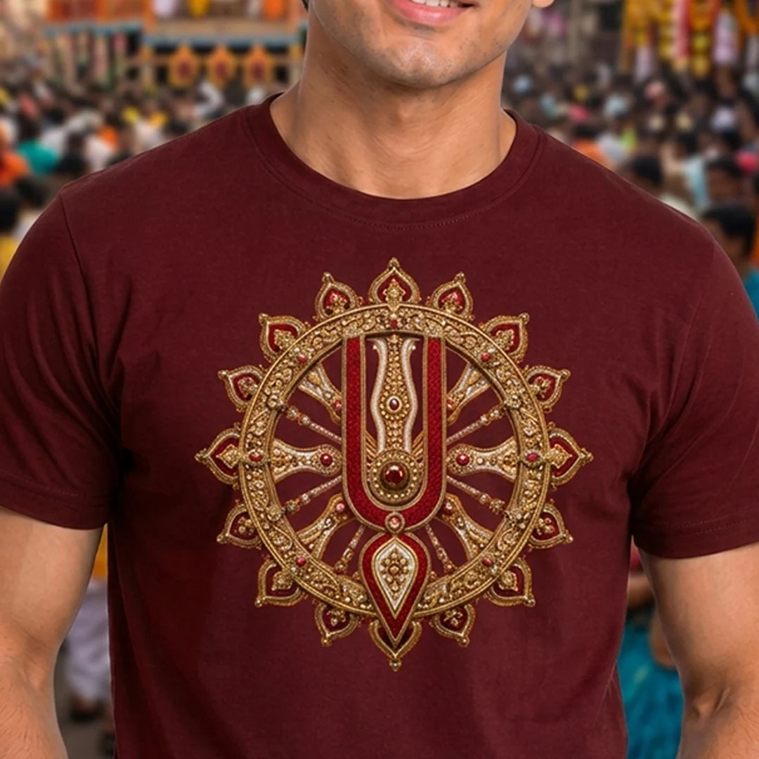 Premium Men's Pure Cotton Jagannath Puri Rath Yatra Graphic T-Shirt