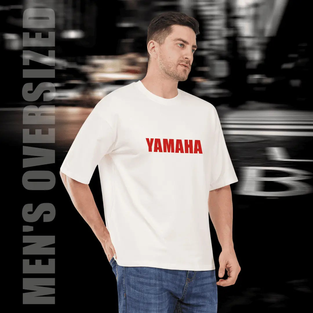 Yamaha YZF R6 Oversized Black T-Shirt for Men - Premium 240 GSM Rich Cotton Biker Graphic Tee