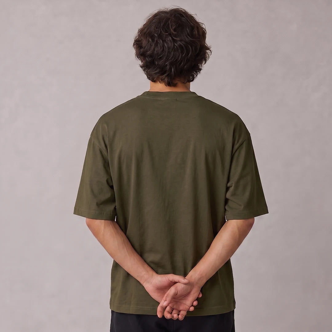 Mahadev Trishul Drop Shoulder T-Shirt | Heavyweight 240 GSM Pure Cotton