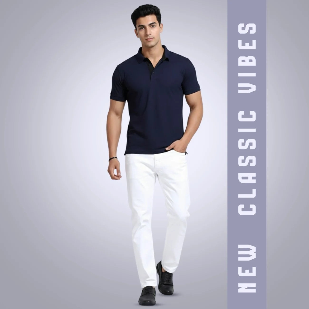 Aeropiq Men’s Premium Polo T-Shirt | 100% Nano Poly with Soft Cotton Feel | 210 GSM Breathable Regular Fit