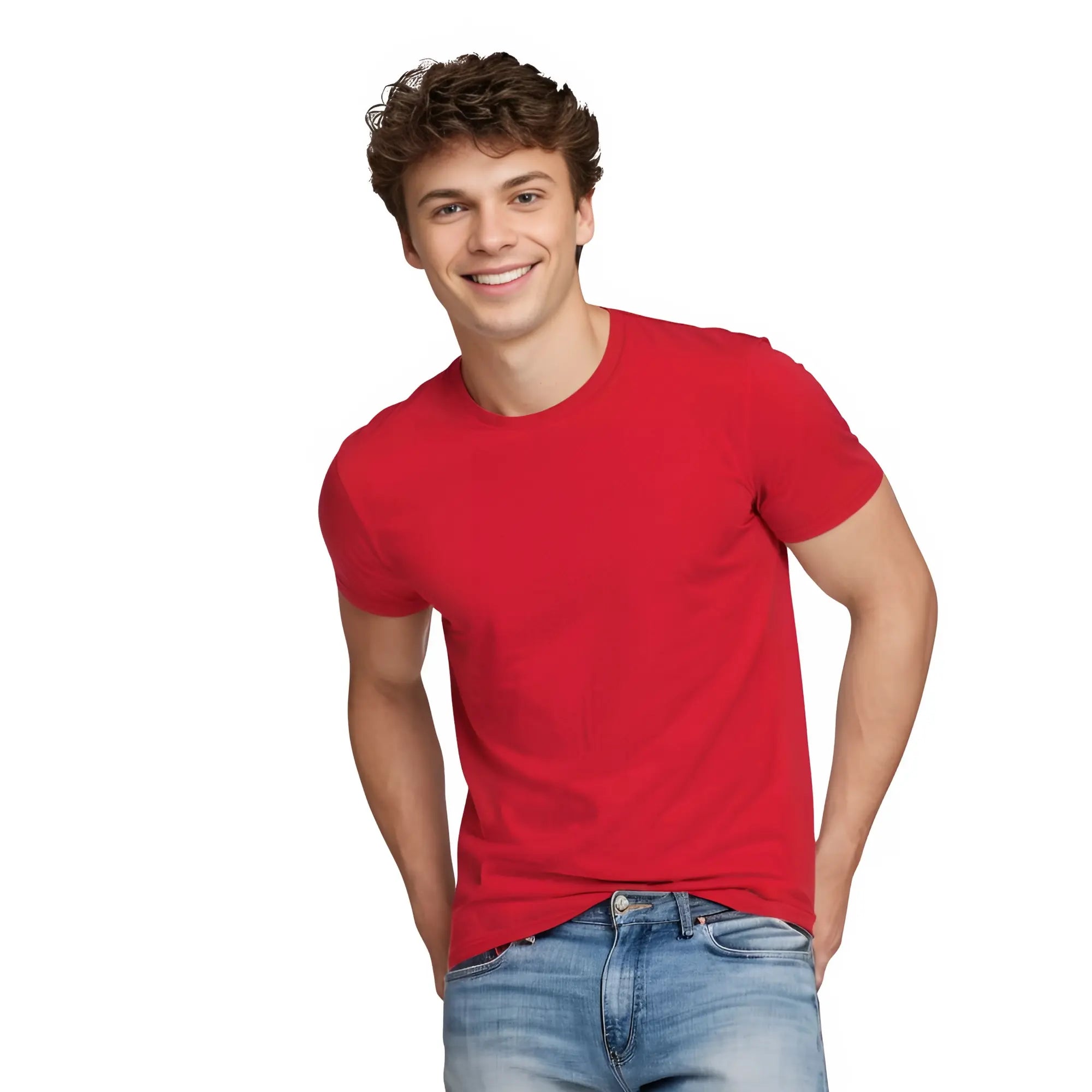 Men's Premium Cotton Round Neck T-Shirt | Regular Fit Half Sleeve Casual T-Shirt | Everyday Essential