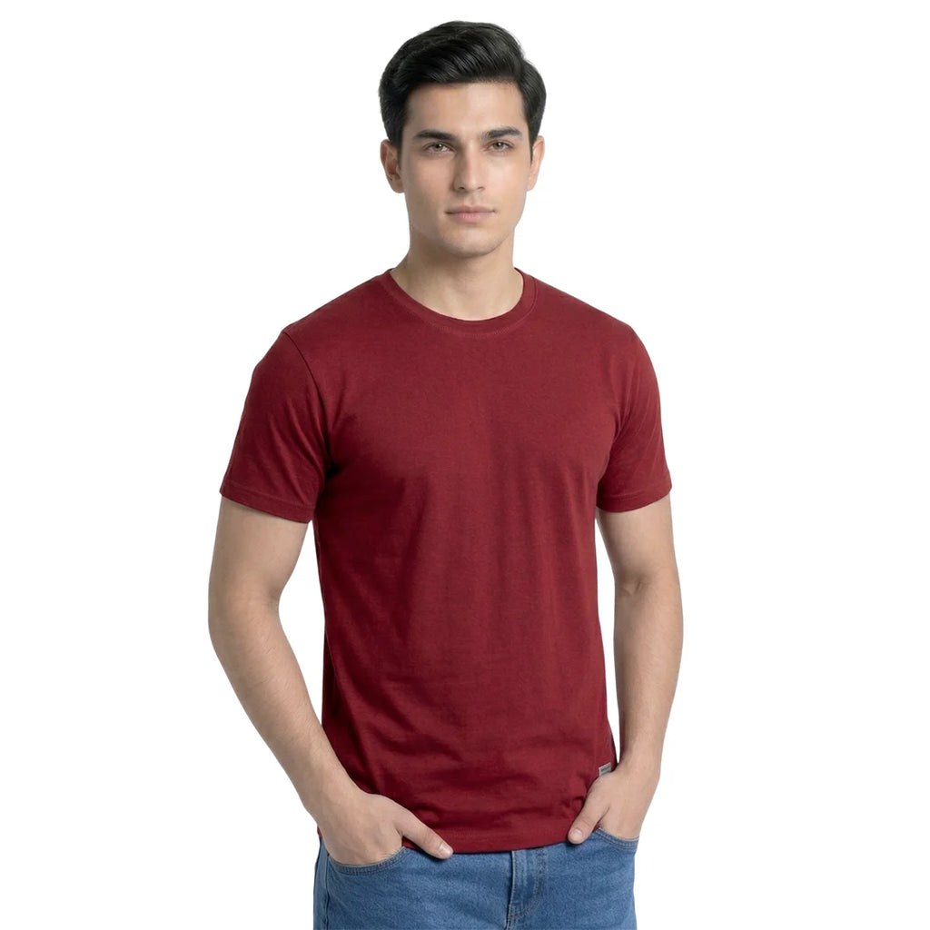 Premium Men’s Round Neck Pure Cotton T-Shirt Combo – 180 GSM Biowashed Regular Fit Half Sleeve Tees (Pack of 3)