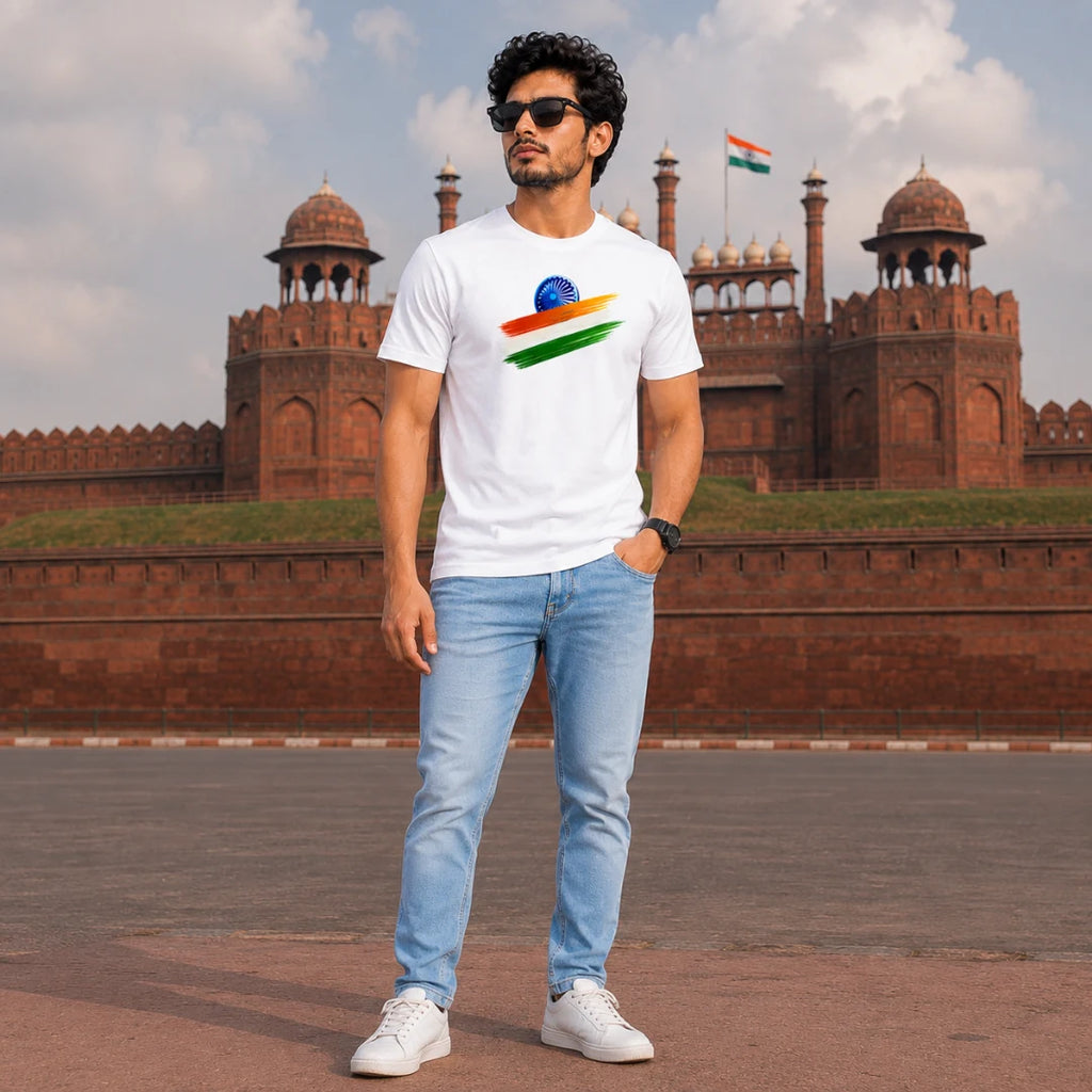 India Independence Edition Graphic T-Shirt | 180 GSM Pure Cotton, Regular Fit
