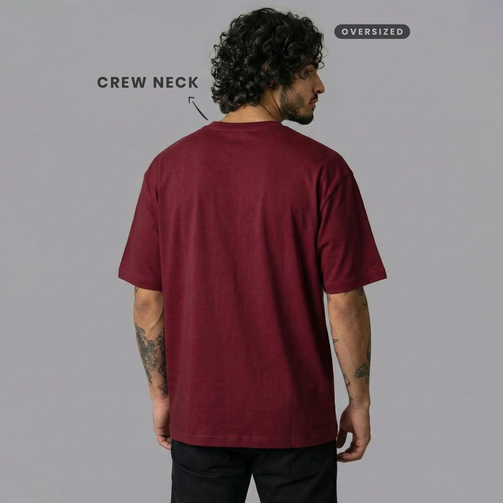 Premium Oversized Heavyweight T-Shirt - 240 GSM 100% Organic Cotton Bio-Washed Streetwear Tee
