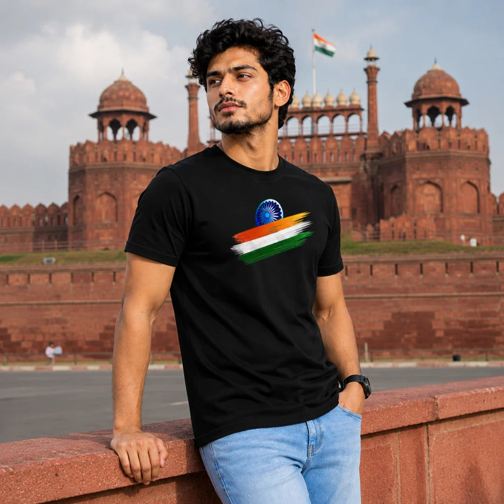 India Independence Edition Graphic T-Shirt | 180 GSM Pure Cotton, Regular Fit