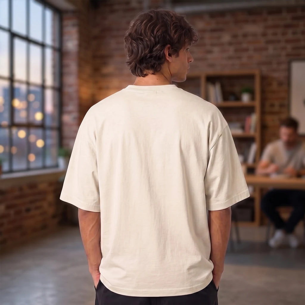 Excello Premium Oversized Graphic T-Shirt | 240 GSM Pure Cotton | Be A Leader