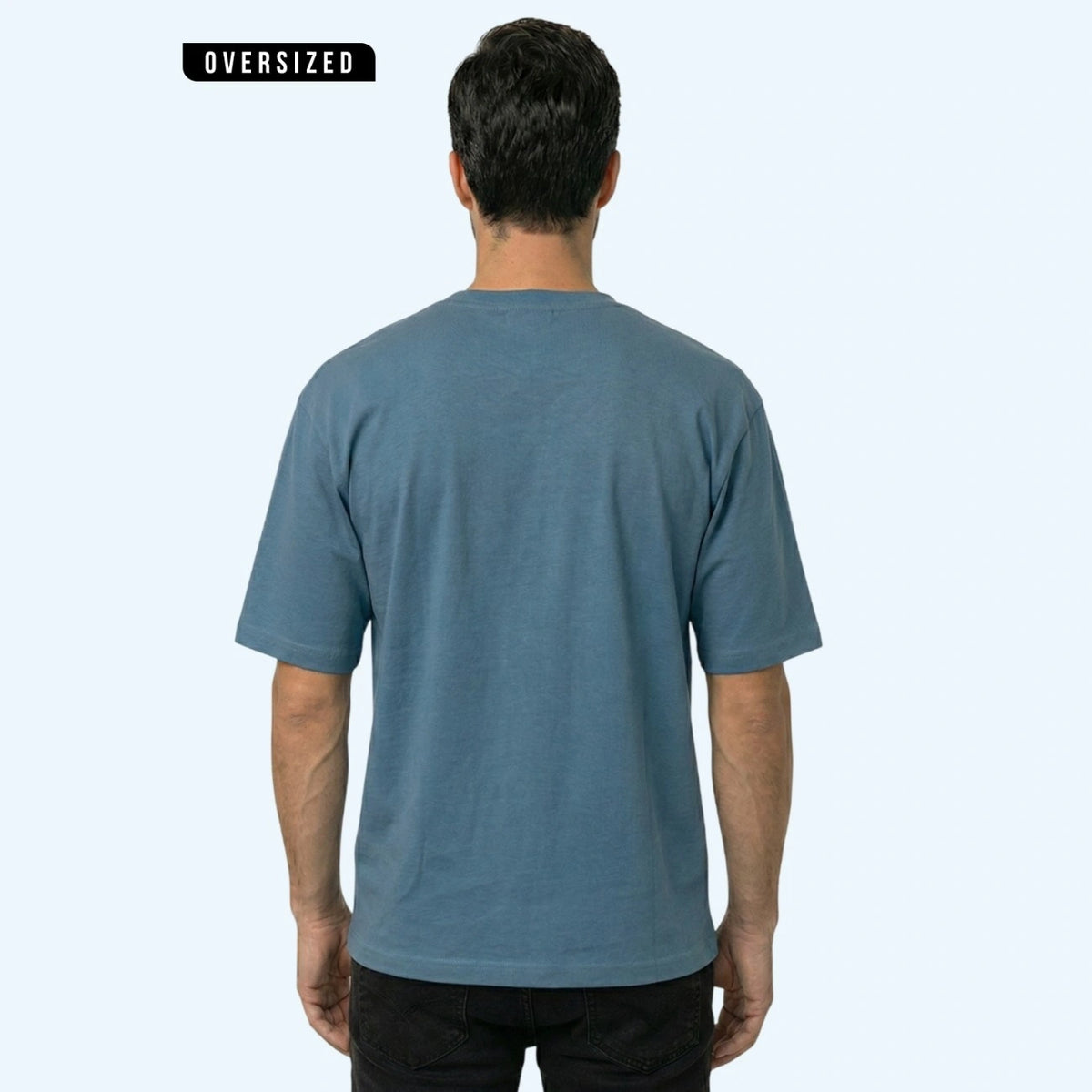 Premium 100% Organic Cotton Men's Oversized T-Shirt – Heavyweight 240 GSM Bio-Washed Relaxed Fit Tee