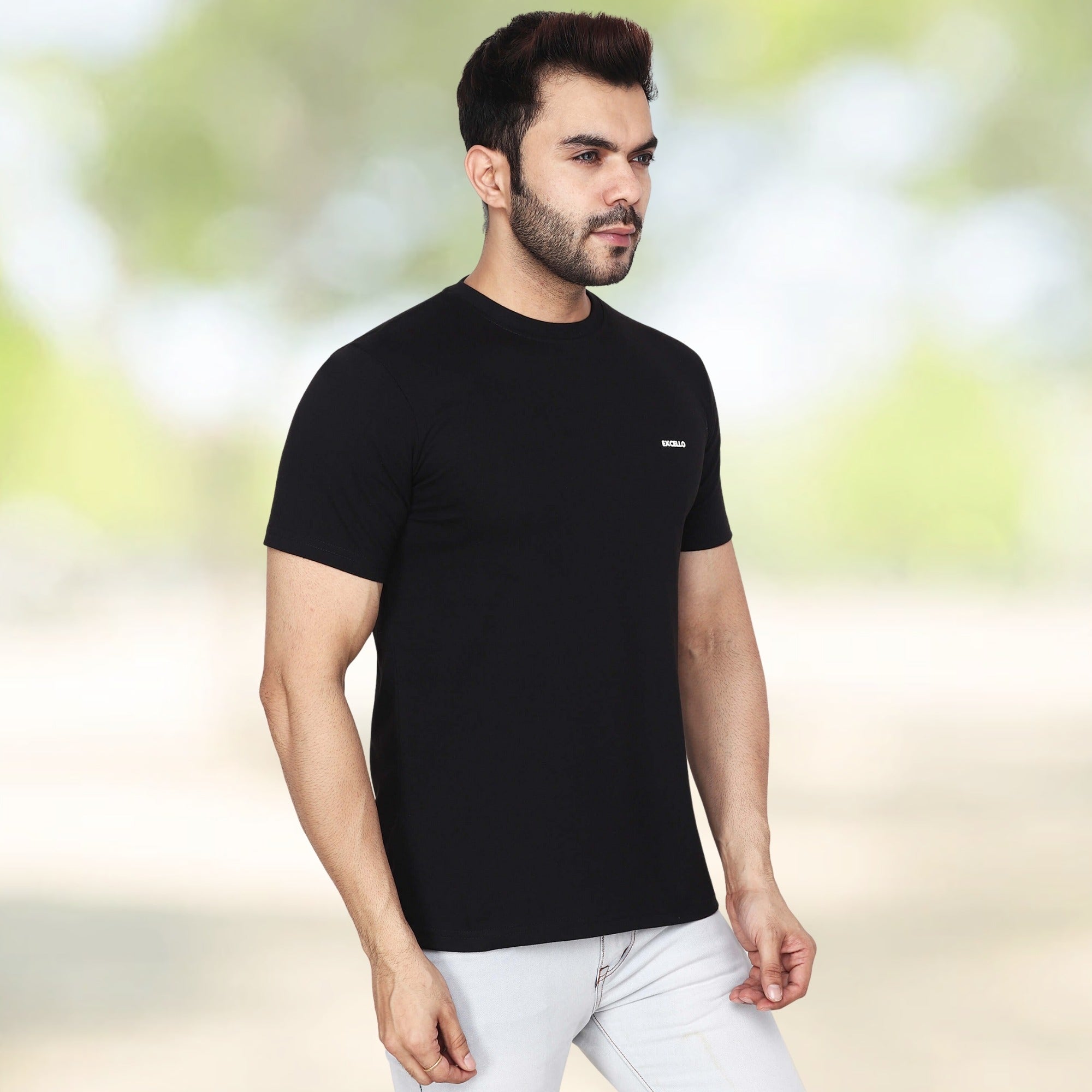 Men's 100% Pure Cotton T-Shirt – Regular Fit | Soft, Breathable & Stylish
