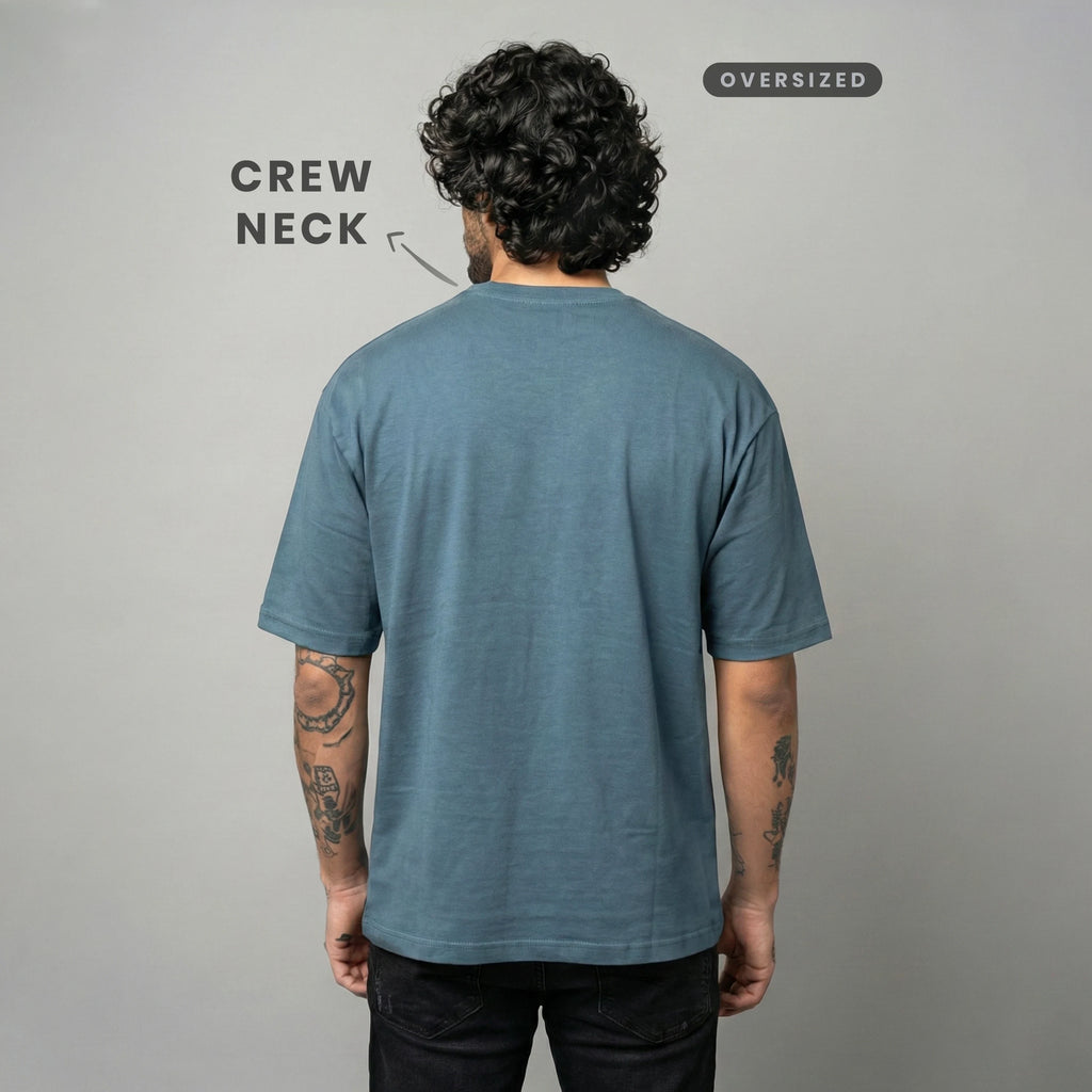 Premium Oversized Heavyweight T-Shirt - 240 GSM 100% Organic Cotton Bio-Washed Streetwear Tee