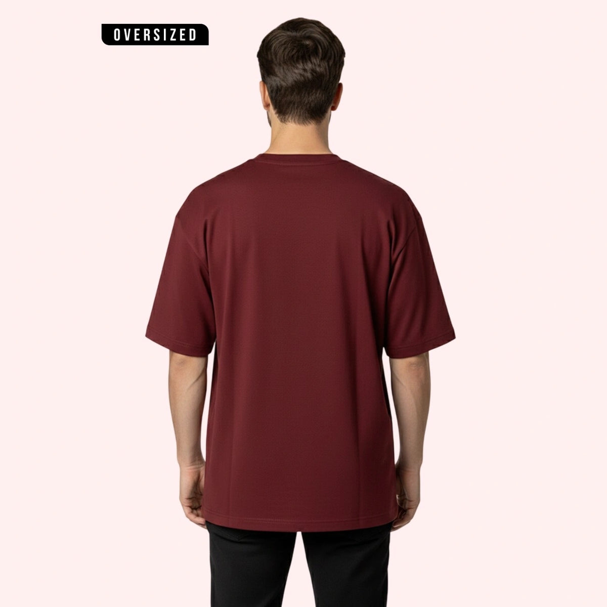 Premium 100% Organic Cotton Men's Oversized T-Shirt – Heavyweight 240 GSM Bio-Washed Relaxed Fit Tee
