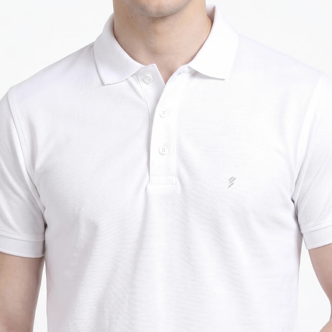 Men's Aeropiq Performance Polo – Wrinkle-Free Sustainable Nano Poly T-Shirt with Cotton-Like Feel