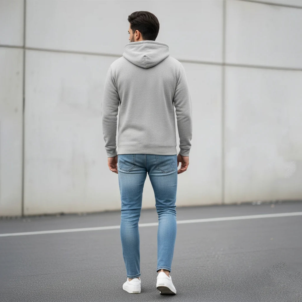 Excello Men’s Premium  Hoodie | Heavyweight Cotton | Bio-Washed Winter Pullover Hoodies