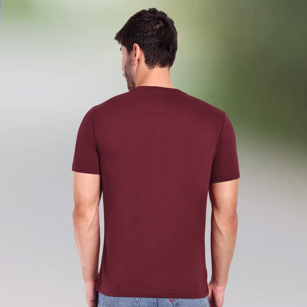 Men's 100% Pure Cotton T-Shirt – Regular Fit | Soft, Breathable & Stylish