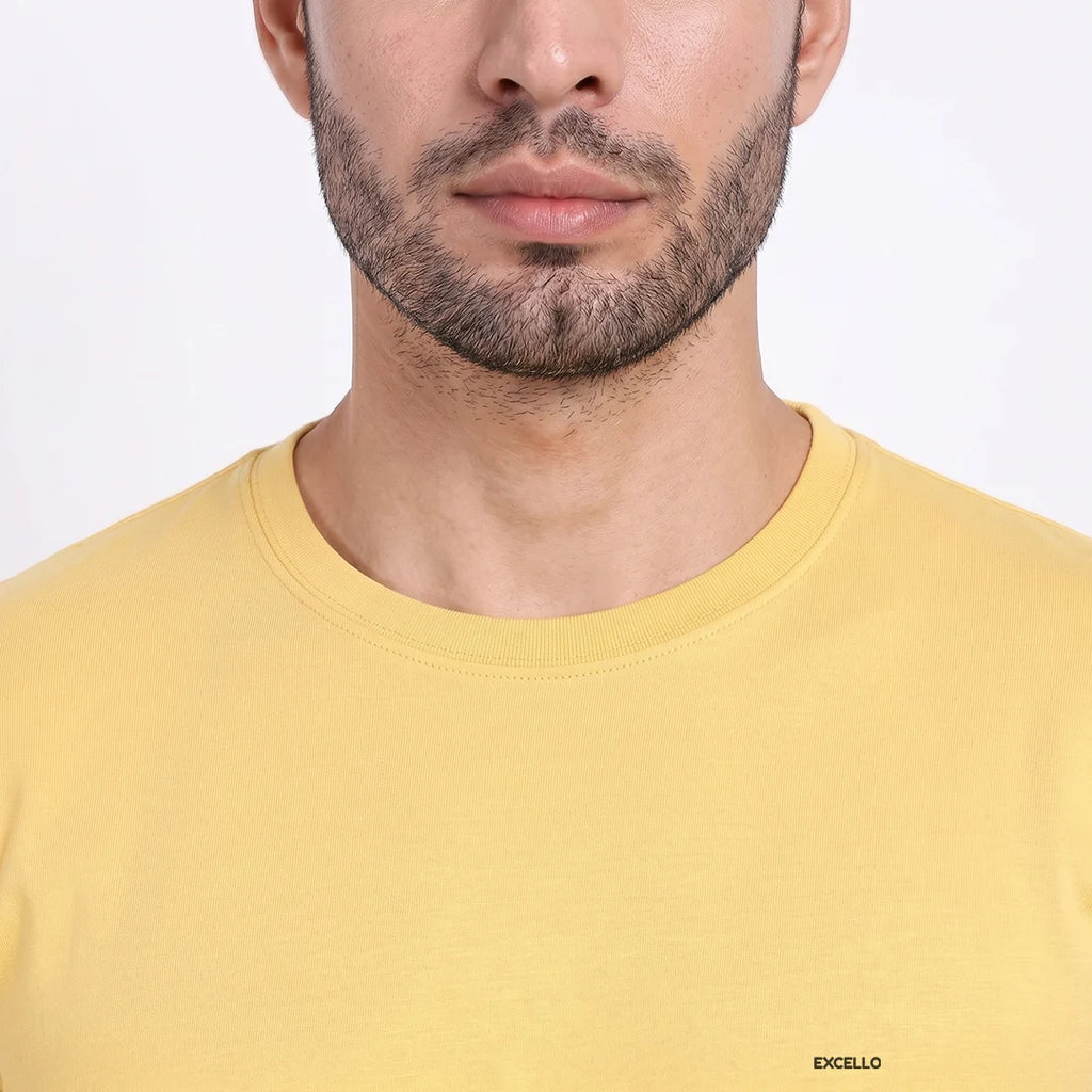 Men's 100% Pure Cotton T-Shirt – Regular Fit | Soft, Breathable & Stylish