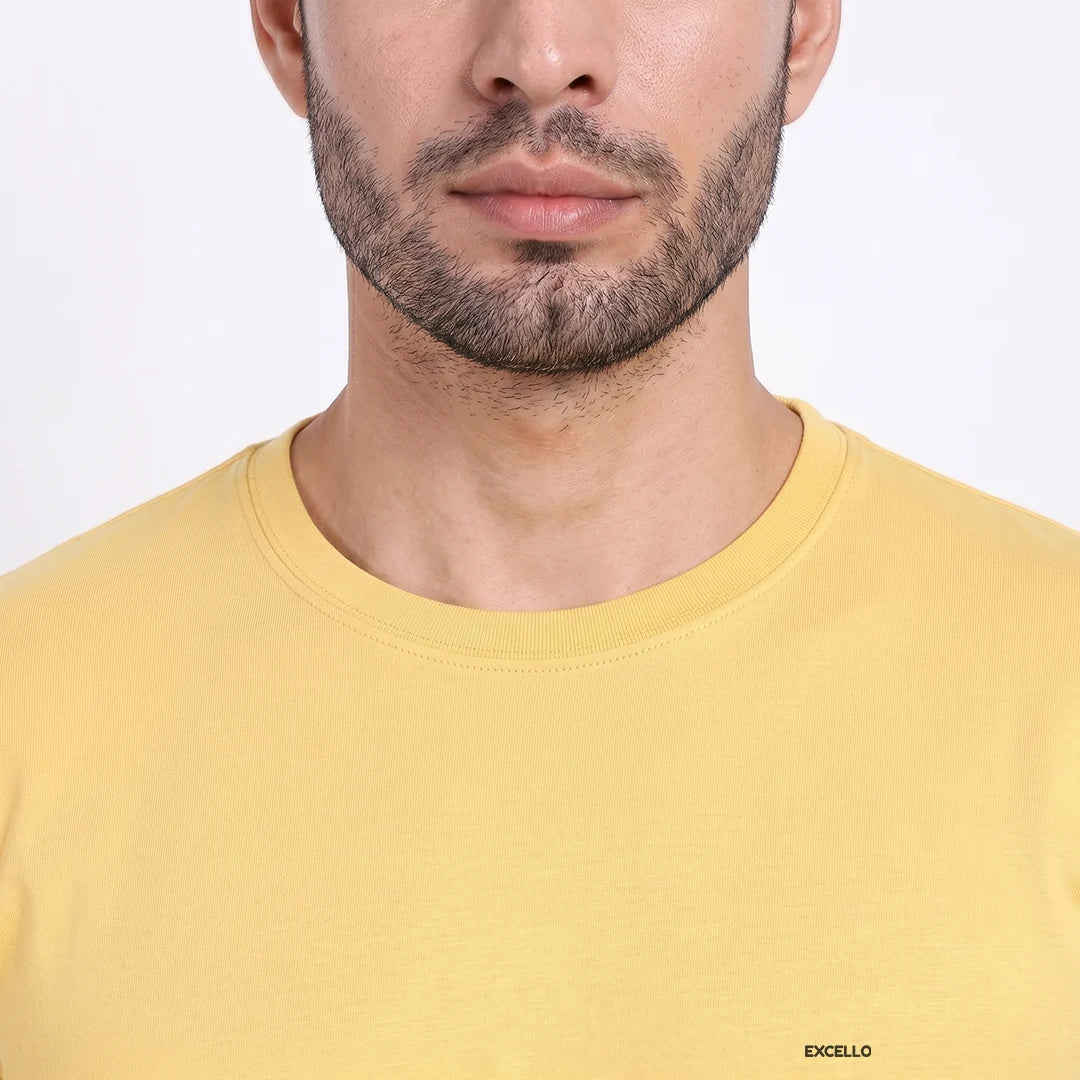 Men's 100% Pure Cotton T-Shirt – Regular Fit | Soft, Breathable & Stylish