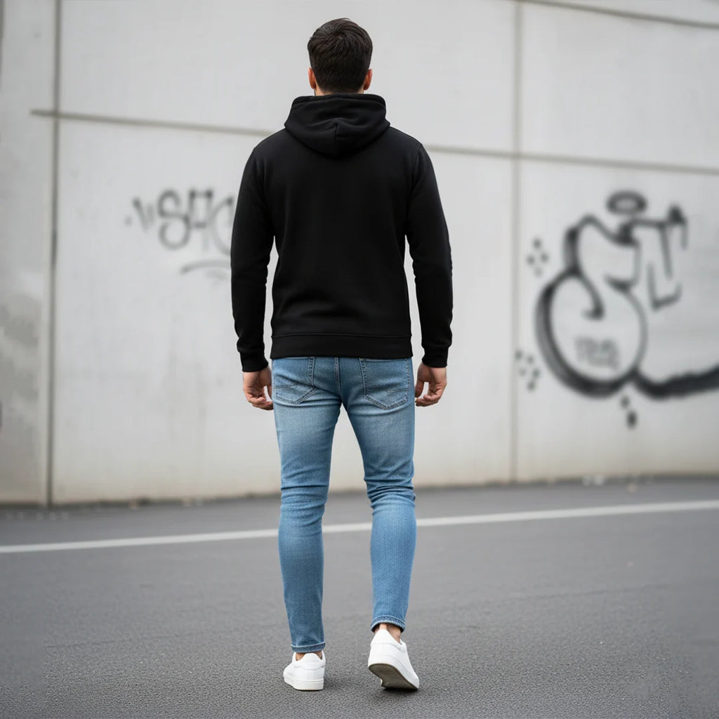 Excello Men’s Premium  Hoodie | Heavyweight Cotton | Bio-Washed Winter Pullover Hoodies