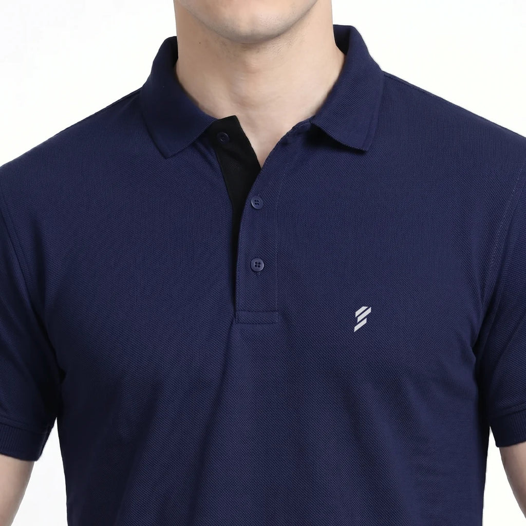 Men's Aeropiq Performance Polo – Wrinkle-Free Sustainable Nano Poly T-Shirt with Cotton-Like Feel