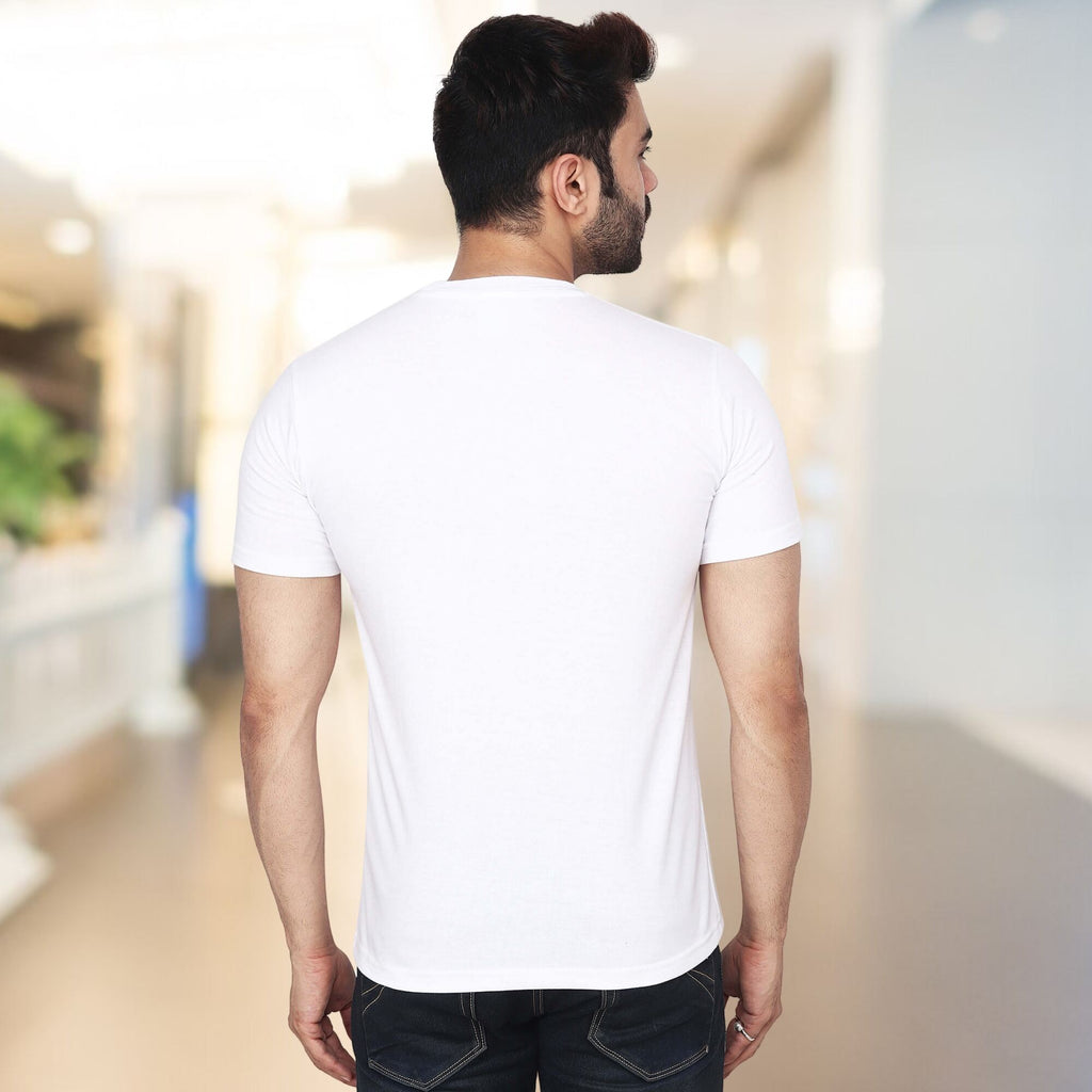 Men's 100% Pure Cotton T-Shirt – Regular Fit | Soft, Breathable & Stylish