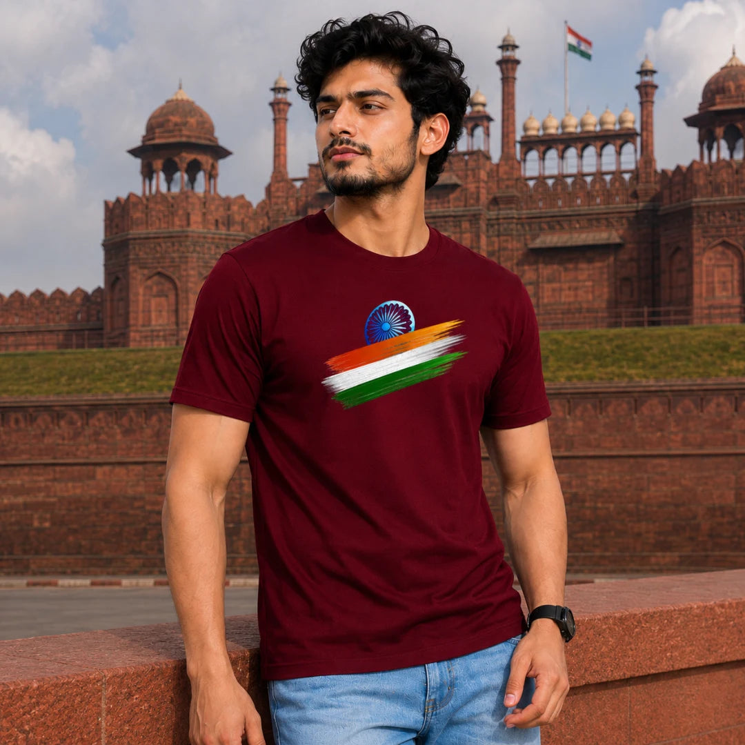India Independence Edition Graphic T-Shirt | 180 GSM Pure Cotton, Regular Fit