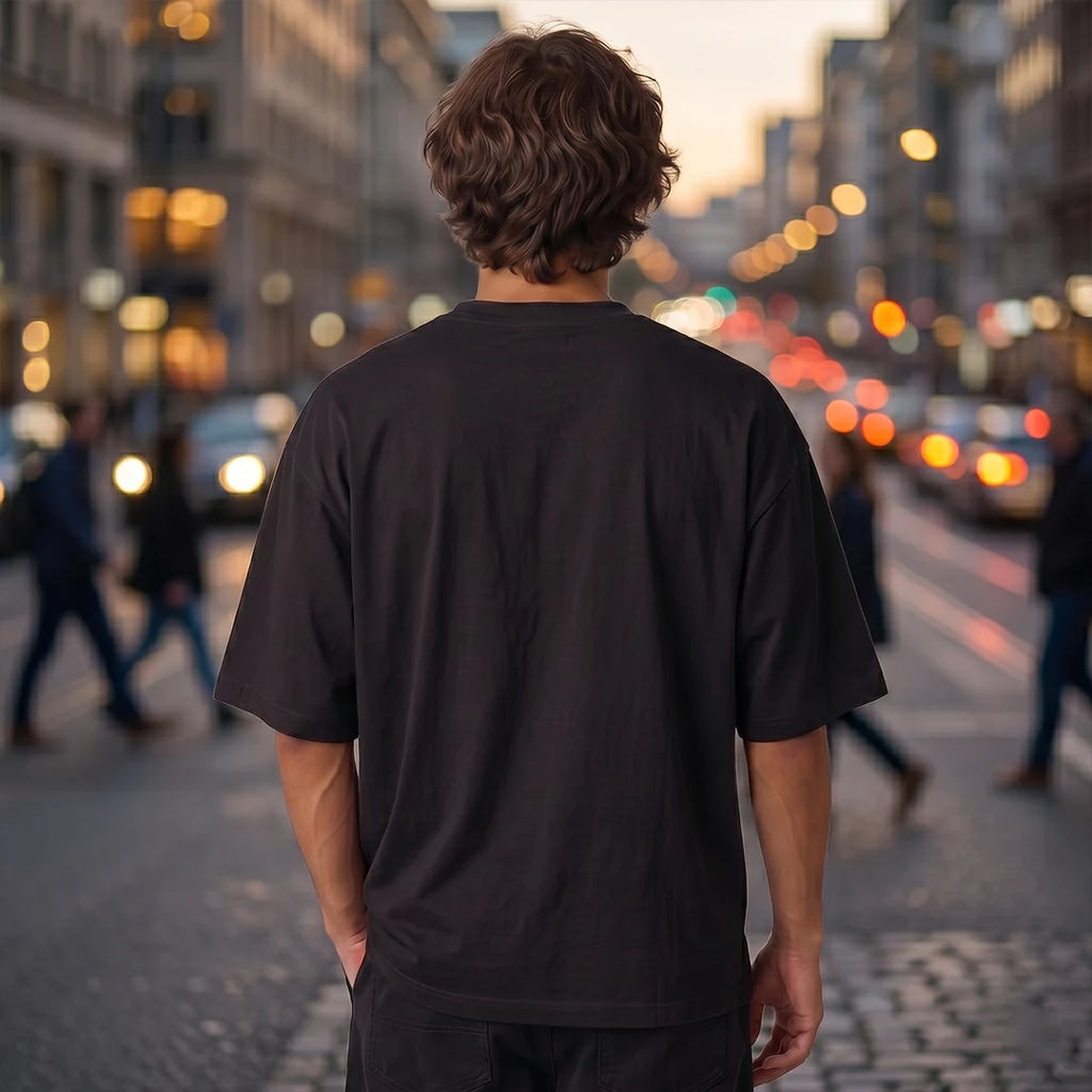 Excello Premium Oversized Graphic T-Shirt | 240 GSM Pure Cotton | Be A Leader