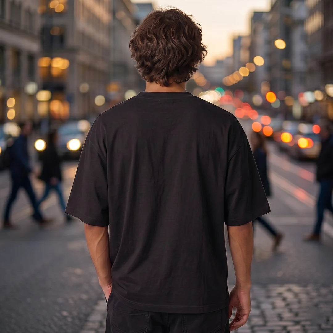 Excello Premium Oversized Graphic T-Shirt | 240 GSM Pure Cotton | Be A Leader