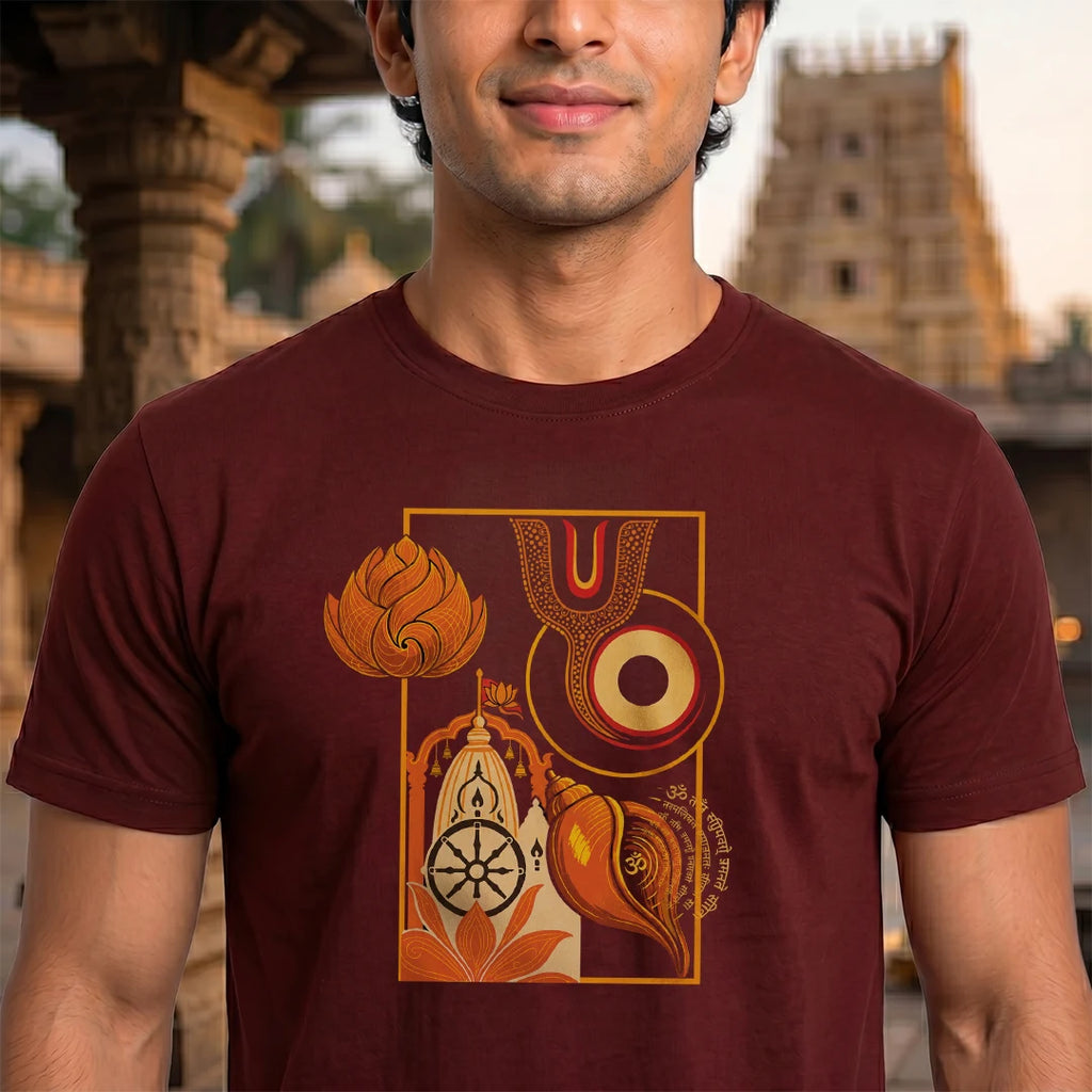 Lord Jagannath Rath Yatra Special T-Shirt | 180 GSM Pure Premium Cotton Regular Fit Print Tee