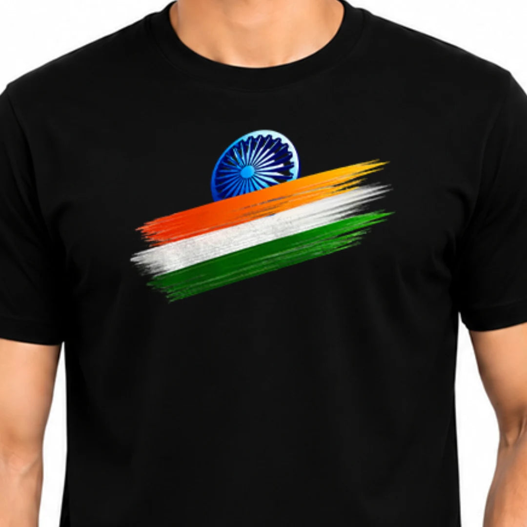 India Independence Edition Graphic T-Shirt | 180 GSM Pure Cotton, Regular Fit