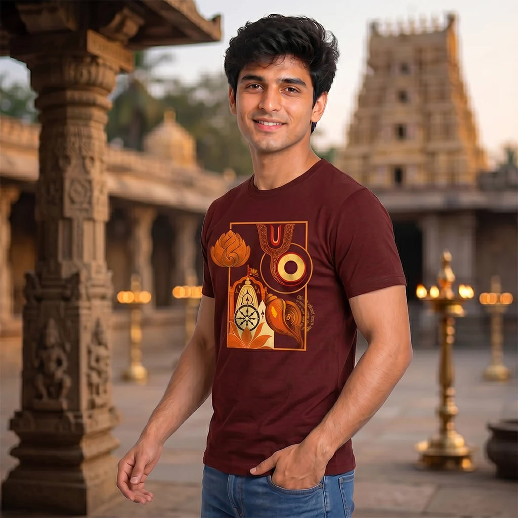 Lord Jagannath Rath Yatra Special T-Shirt | 180 GSM Pure Premium Cotton Regular Fit Print Tee