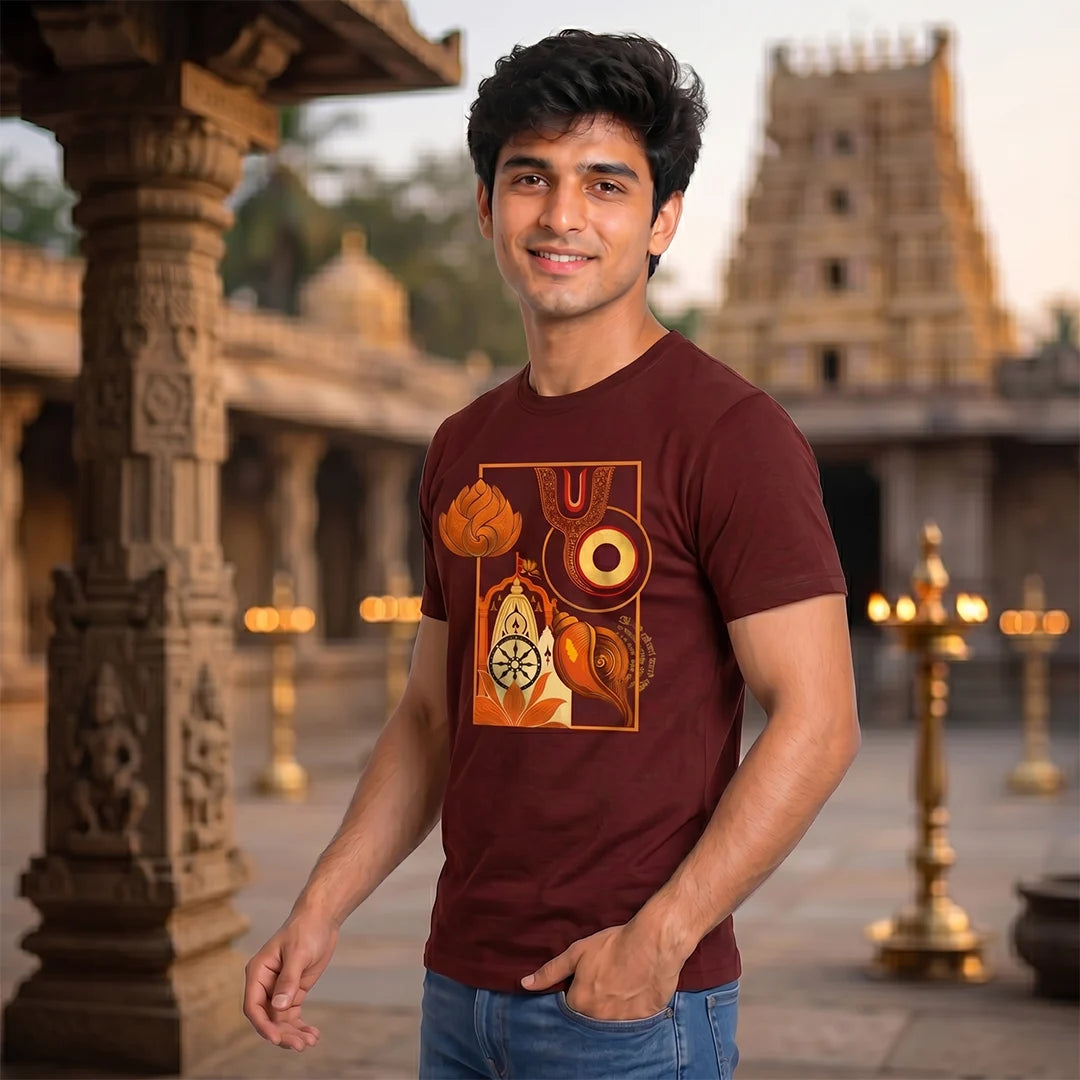 Lord Jagannath Rath Yatra Special T-Shirt | 180 GSM Pure Premium Cotton Regular Fit Print Tee