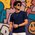EXCELLO Men’s Plain Cotton T-Shirt (Regular Fit, Round Neck)