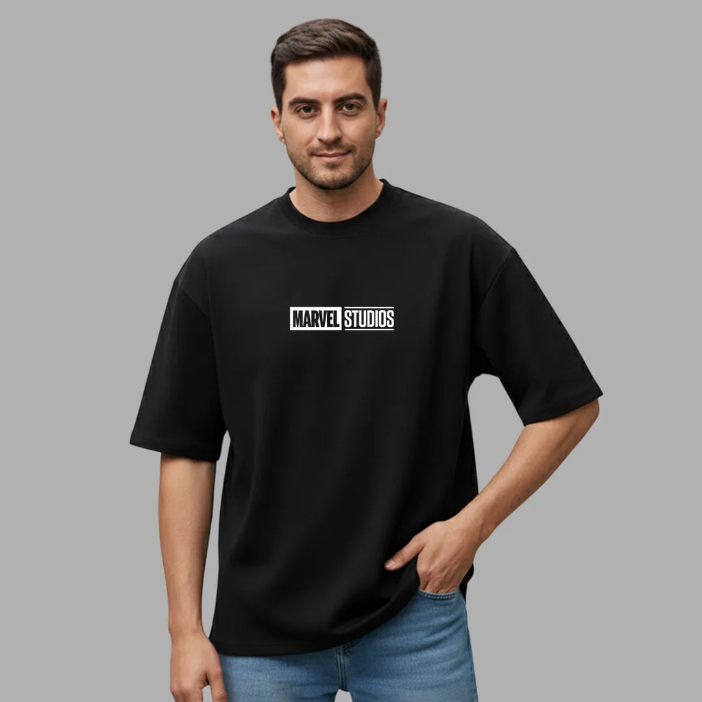 Marvel Studios x Black Panther Oversized 240 GSM Pure Cotton T-Shirt