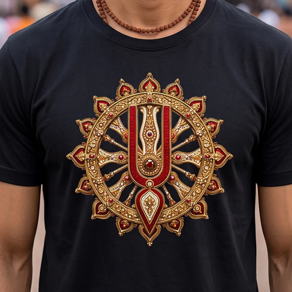 Premium Men's Pure Cotton Jagannath Puri Rath Yatra Graphic T-Shirt
