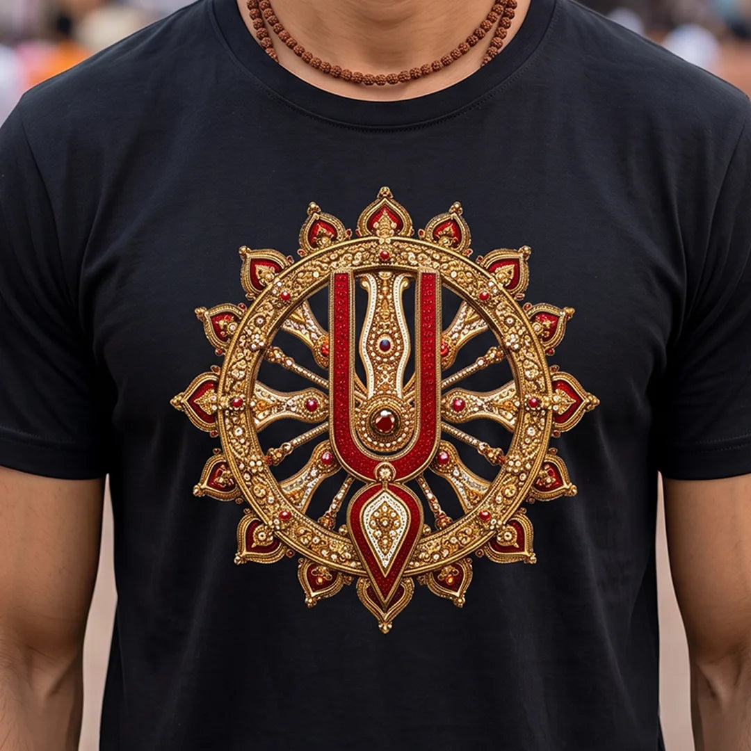 Premium Men's Pure Cotton Jagannath Puri Rath Yatra Graphic T-Shirt