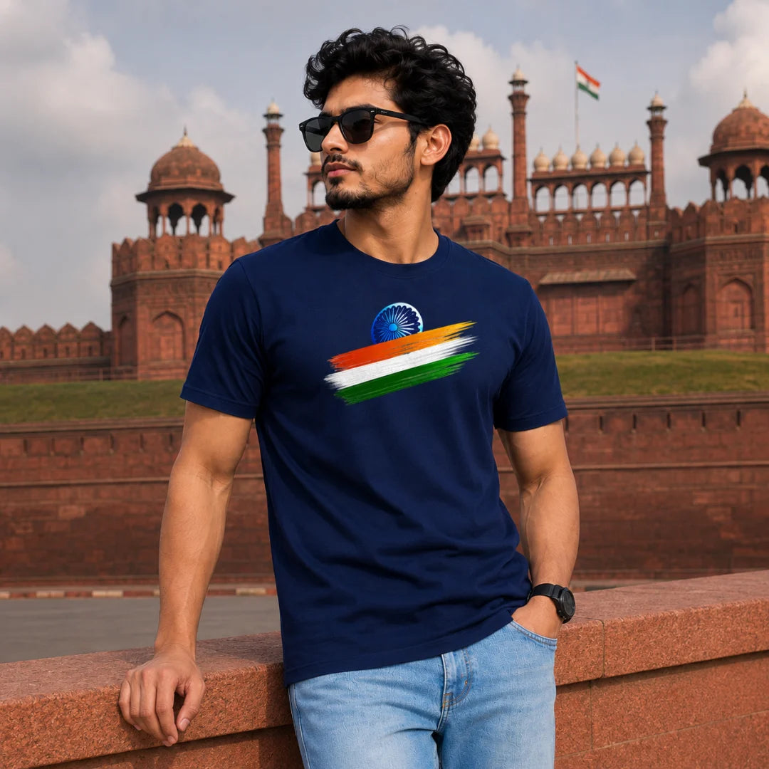 India Independence Edition Graphic T-Shirt | 180 GSM Pure Cotton, Regular Fit