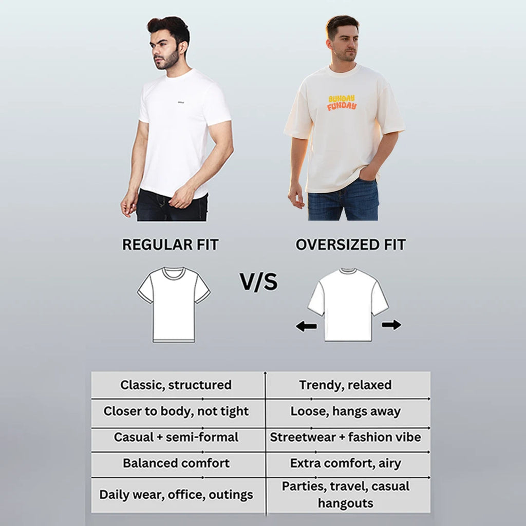 Oversized Graphic T-Shirt - 100% Pure Cotton 220 GSM Heavyweight Streetwear Tee