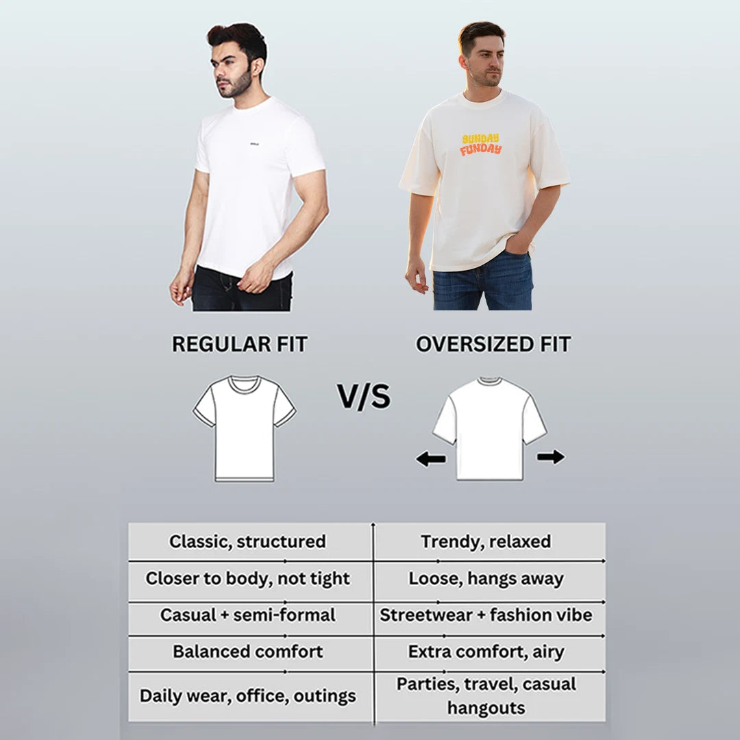 Oversized Graphic T-Shirt - 100% Pure Cotton 220 GSM Heavyweight Streetwear Tee