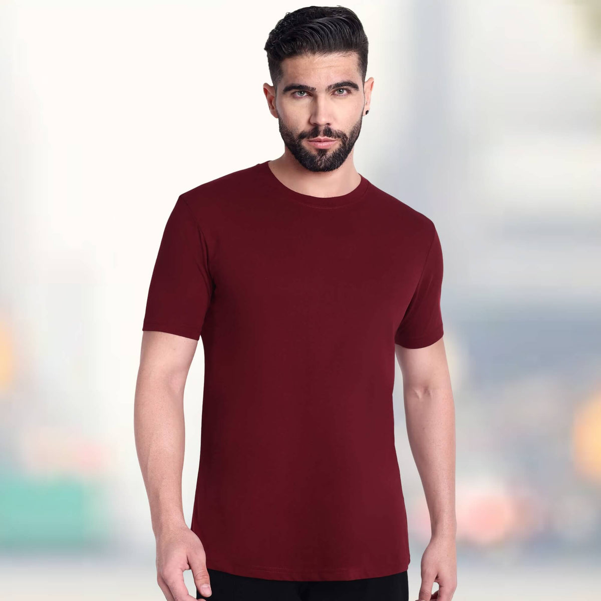 Excello  Pure Cotton Round Neck T-shirt, 180 GSM, Lightweight Premium Feel