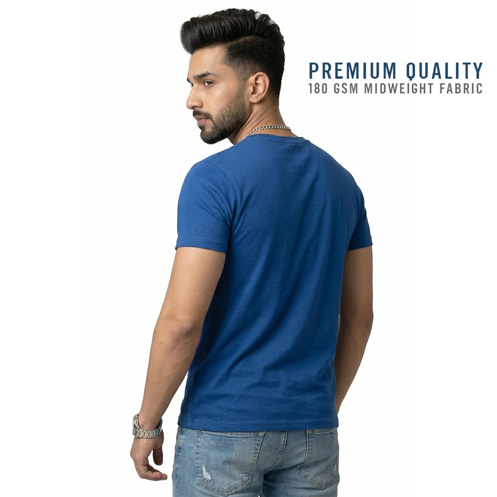Premium Men’s Eco-Blend T-Shirt | Classic Regular Fit & Sustainable 180 GSM Fabric