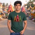 Premium Men's Pure Cotton Jagannath Puri Rath Yatra Chariot Graphic T-Shirt