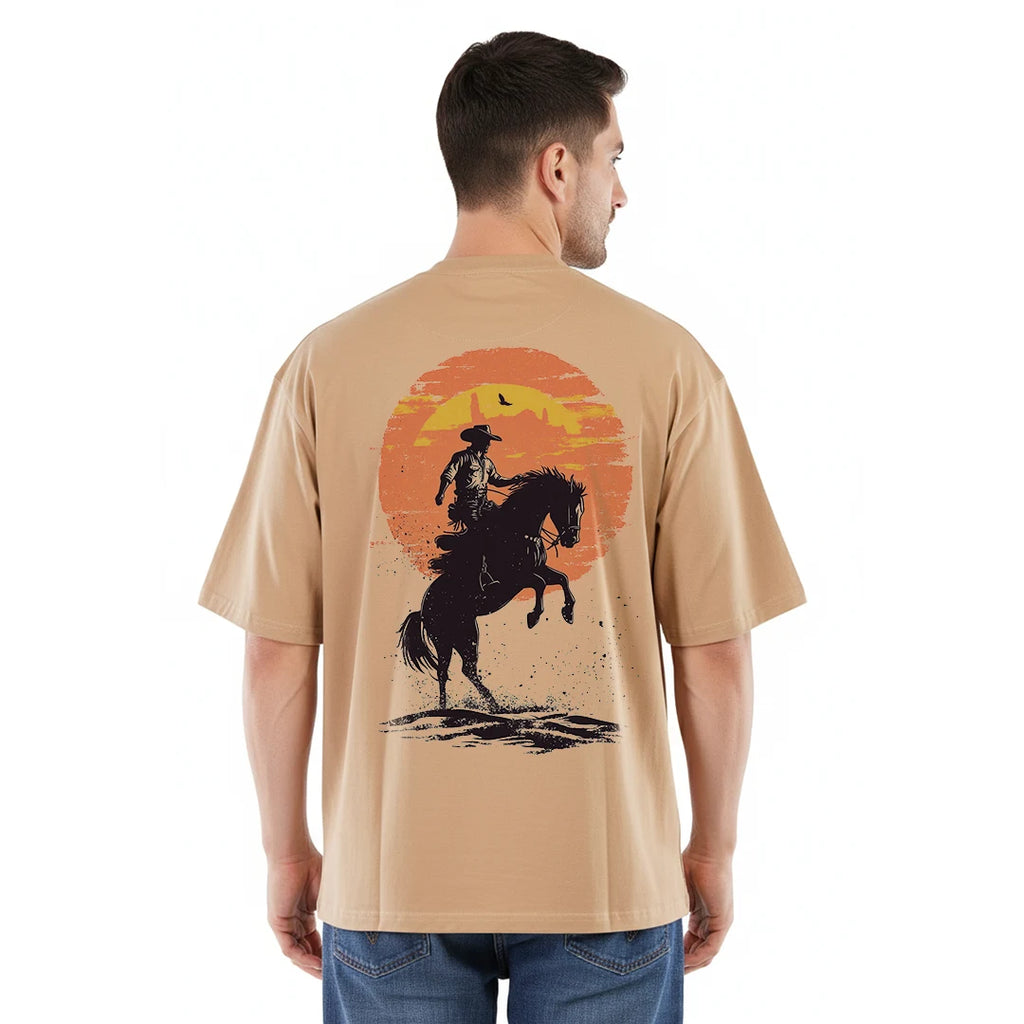 Premium Oversized Pure Cotton Graphic T-Shirt | Trendy Relaxed Fit Men's Tee