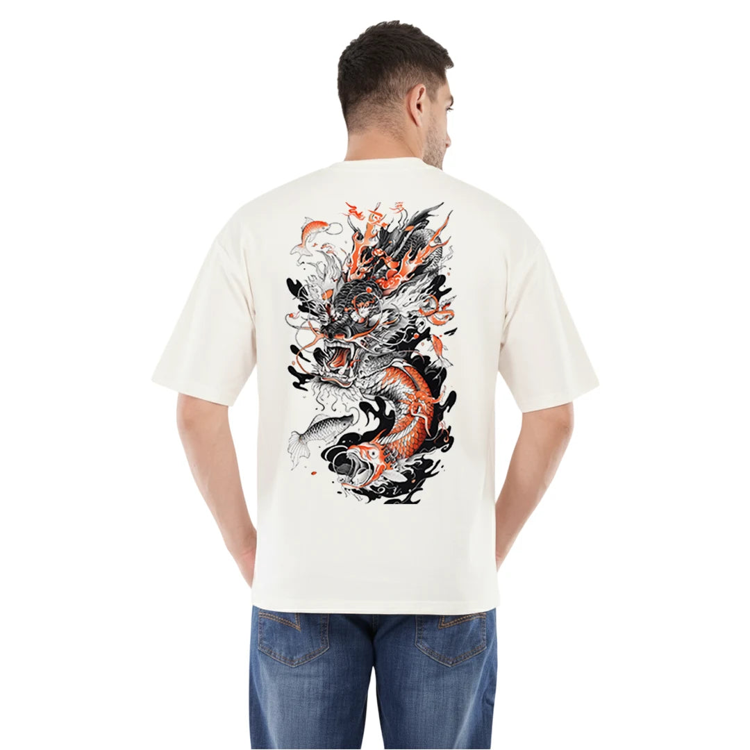 Dragon Hunters Fire and Blood Oversized T-Shirt