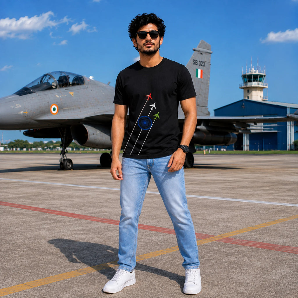 Premium India Independence Edition Graphic T-Shirt | 180 GSM Pure Cotton, Regular Fit